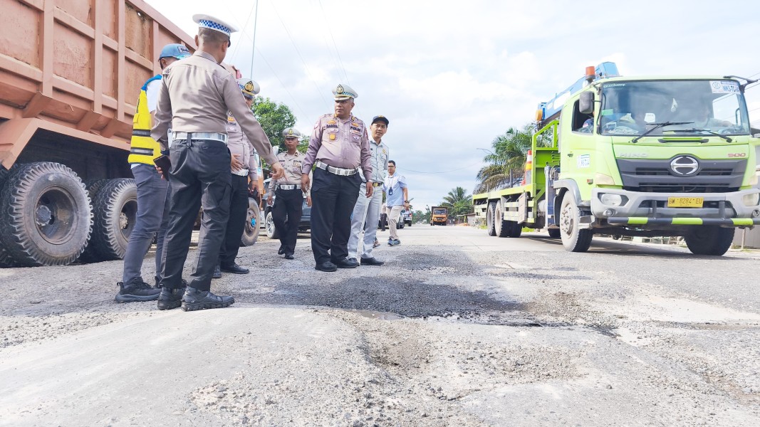 Kesiapan Ops Ketupat 2025.  Ditlantas Polda Riau Cek  Terminal Dan Sisir Jalan Lintas Timur Menuju Sumut