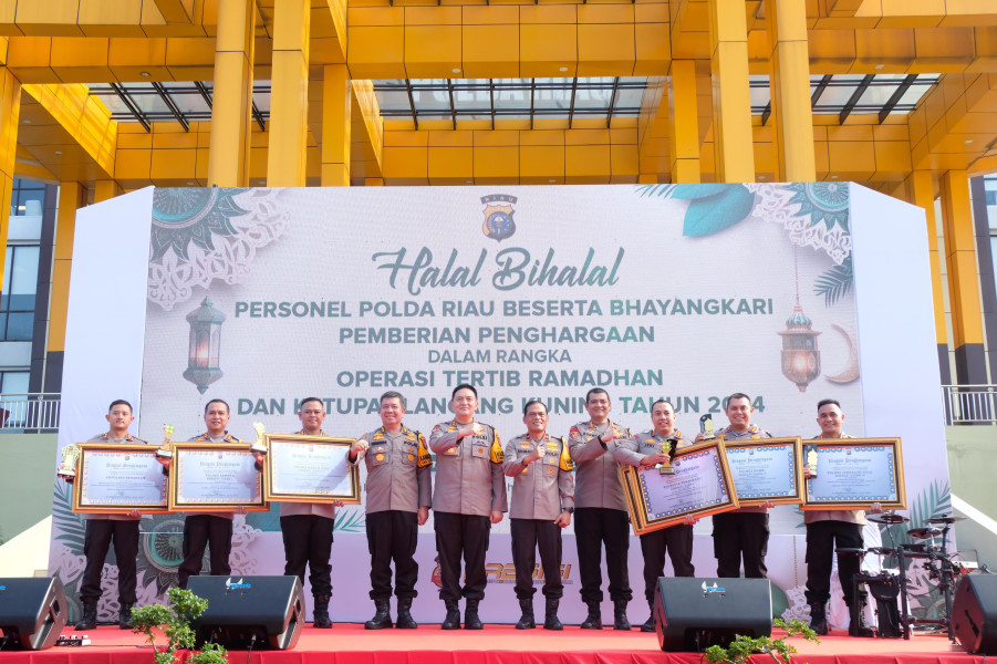 Pengamanan Mudik-Balik 2024 Sukses, 6 Polres di Riau Terima Penghargaan