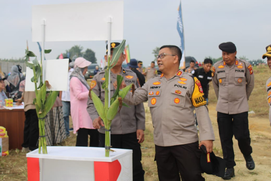Gerakan Menanam Jagung Pipil Bersama Polri di Pekanbaru, Dukung Swasembada Pangan