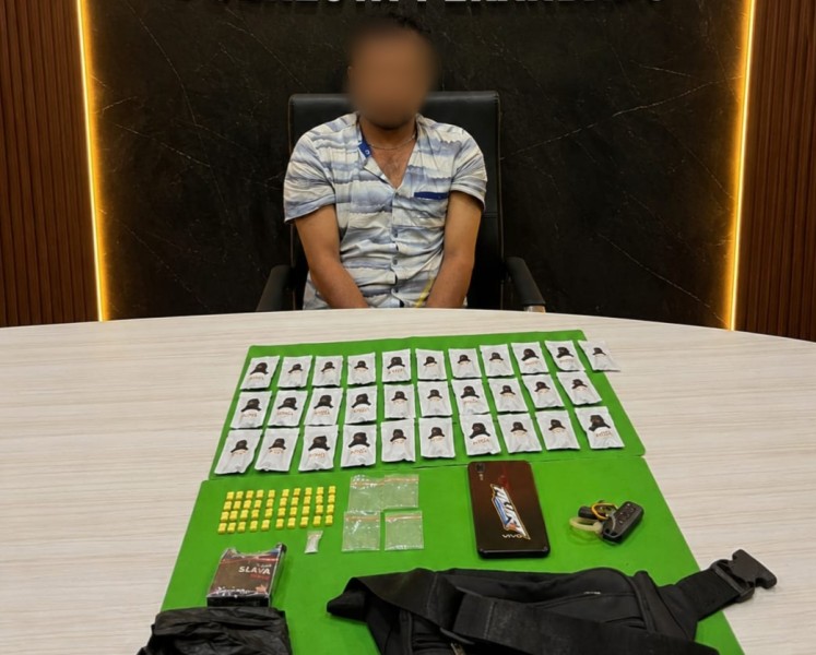 Polisi Bongkar Peredaran Narkotika di Tuah Madani, Puluhan Catridge Vape dan Sabu Disita
