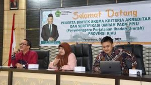 Kemenag RI Gelar Bimtek Skema Kriteria Akreditasi dan Sertifikasi Umrah di Riau