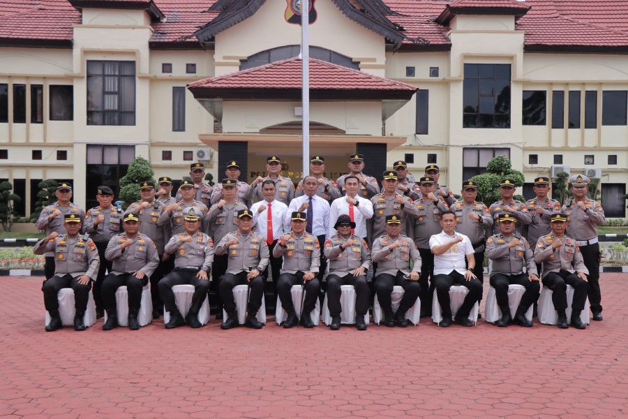 Kunker Kapolda Riau Dan Jajaran  Ke Polres Rokan Hilir,