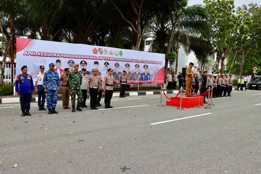 Ratusan Personel Gabungan Siap Amankan Pawai Takbir di Pekanbaru