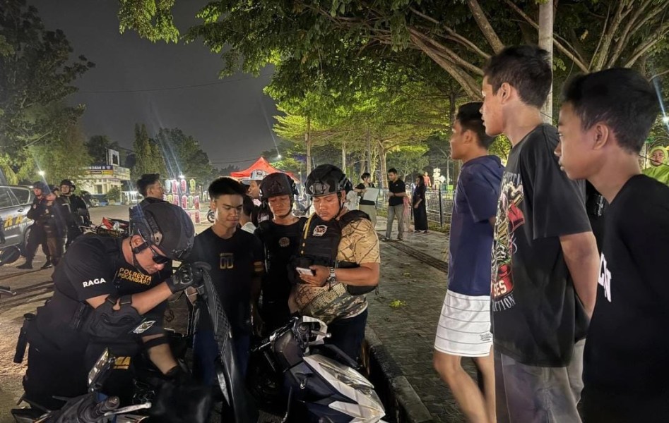 Patroli Gabungan Polda Riau Antisipasi C3 dan Geng Motor di Pekanbaru