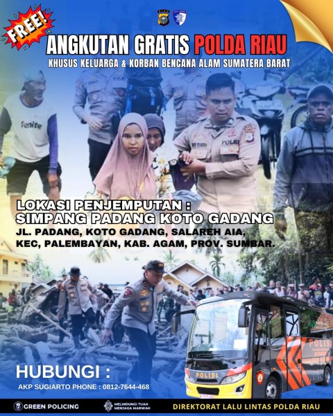 Bantu Transportasi Keluarga Korban Bencana Alam di Sumatera Barat.